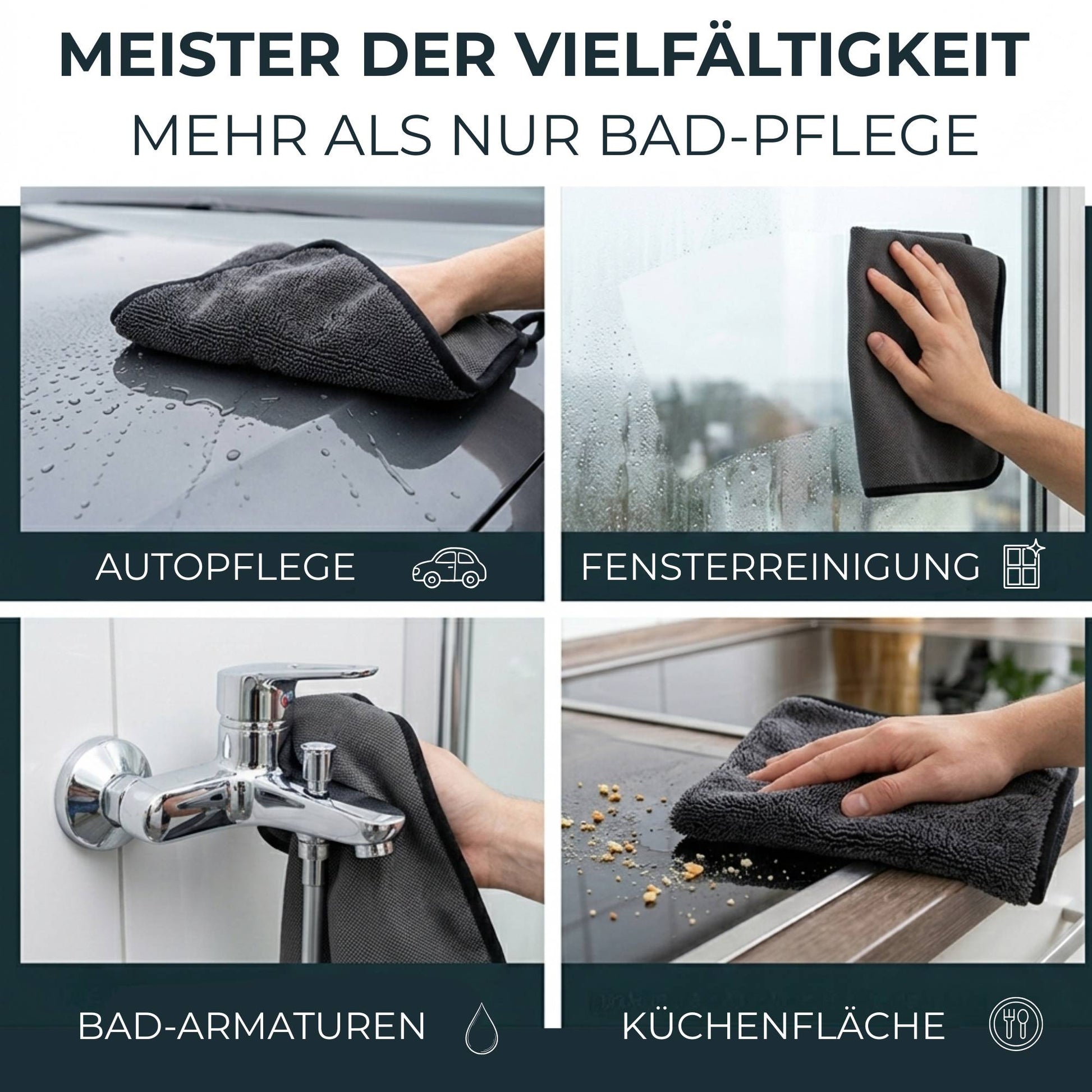 Meluro Hochglanz-Finish Trockentuch XL